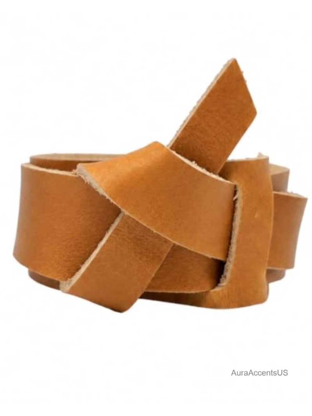 Genuine Cowhide Leather Wrap Bracelet Knot Closure Boho Wristband Unisex